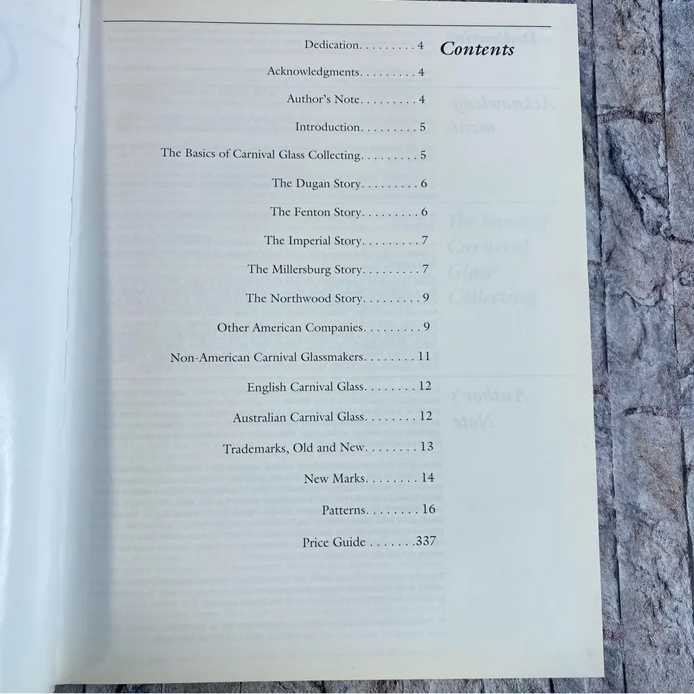 Standard Encyclopedia Carnival Glass 6th Edition Bill Edwards Mike Carwile